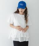 tシャツ 半袖 ペプラムフリルカットソー レディースの詳細画像2