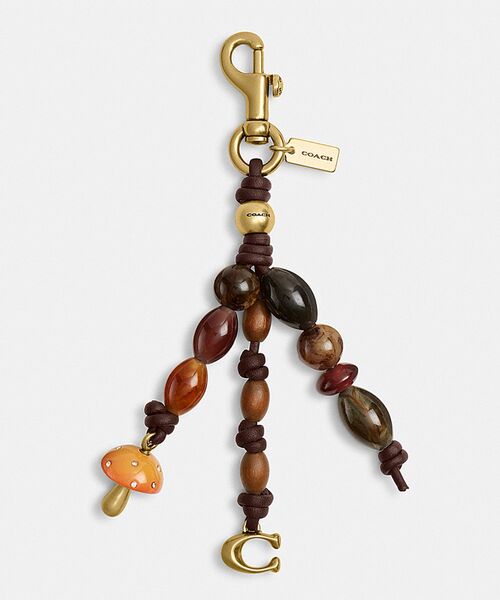 キー クラスター バッグ チャーム COACH（コーチ） キーホルダー ビーデッド クラスター バッグ チャーム