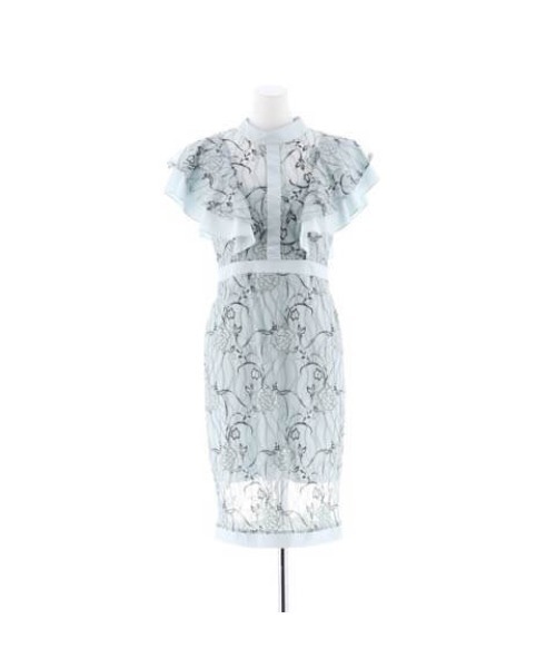 「DAZZY」 半袖ワンピース X-SMALL ブルー レディース_画像9