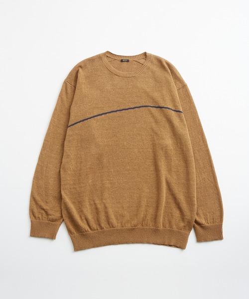 「WILD LIFE TAILOR Adam et Rope'」 長袖ニット M キャメル メンズ_画像2