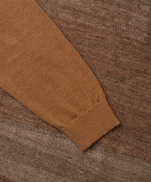 「WILD LIFE TAILOR Adam et Rope'」 長袖ニット M キャメル メンズ_画像9