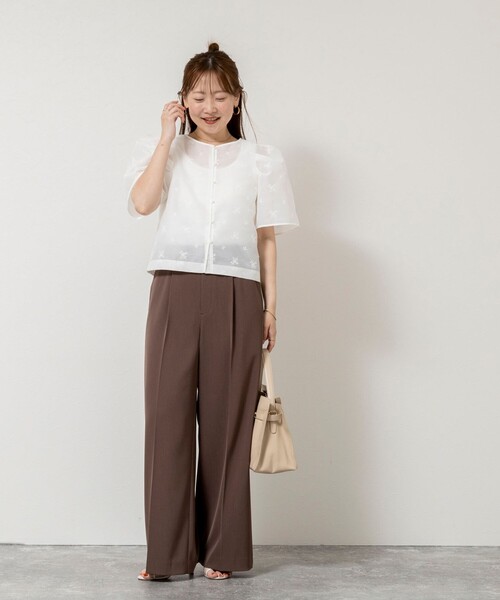 NOLLEY'S Sophi（ノーリーズソフィー） ブラウス シャツ 半袖
