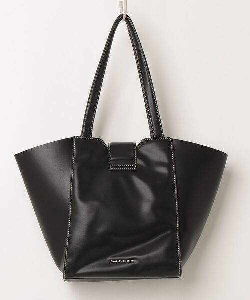 「CHARLES & KEITH」 トートバッグ L ブラック レディース_画像2