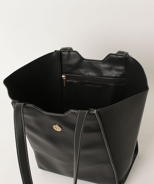 「CHARLES & KEITH」 トートバッグ L ブラック レディース_画像4