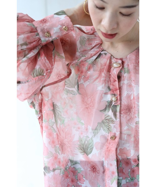「CAWAII」 長袖ブラウス FREE ピンク レディース_画像7