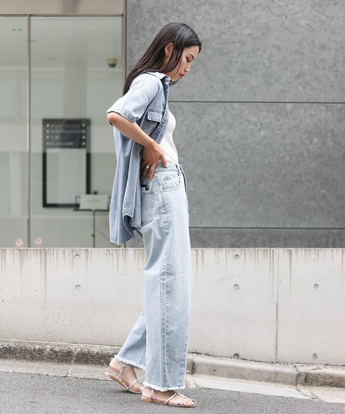 「COLONY 2139」 デニムパンツ LARGE ネイビー レディース_画像4