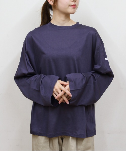 値下げ！新品未使用！2023SS オーラリー　レディース　カットソー　1サイズ ORCIVAL（オーシバル） tシャツ リラックスフィットロングスリーブプル