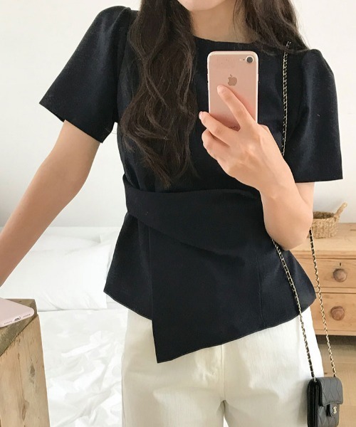 「FAVORITO」 半袖カットソー F ブラック レディース_画像2