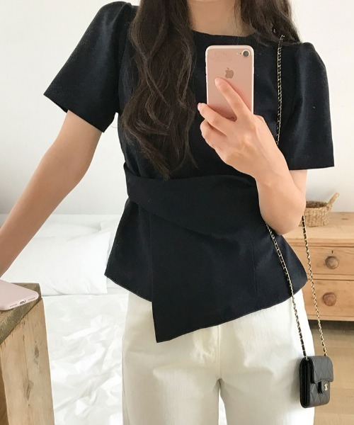 「FAVORITO」 半袖カットソー F ブラック レディース_画像3