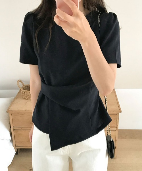 「FAVORITO」 半袖カットソー F ブラック レディース_画像5