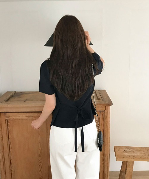 「FAVORITO」 半袖カットソー F ブラック レディース_画像9