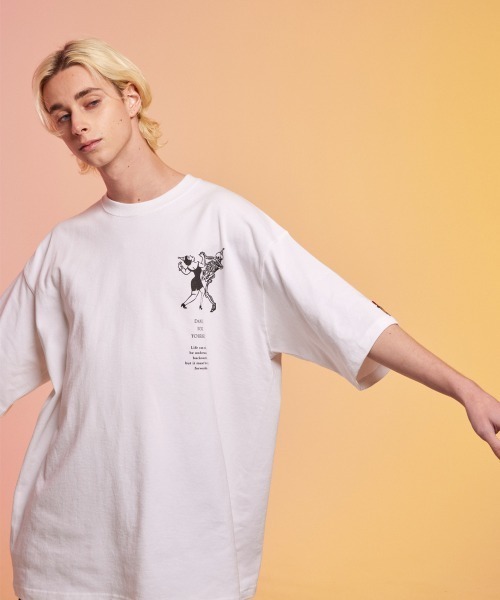 「rehacer」 半袖Tシャツ LARGE ブラック メンズ_画像2
