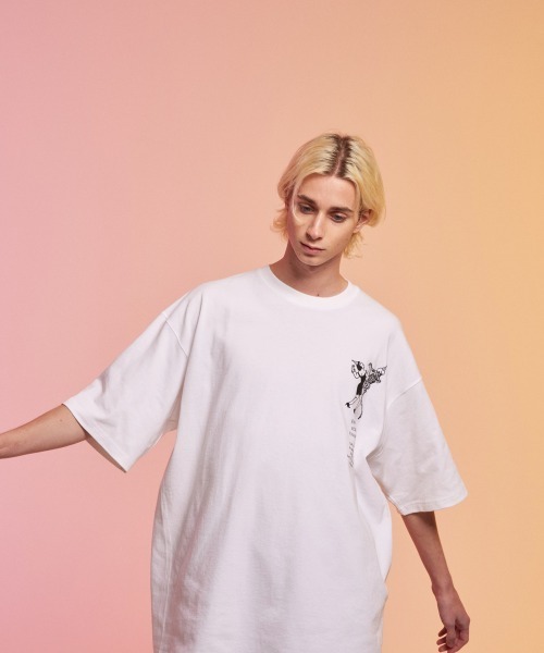 「rehacer」 半袖Tシャツ LARGE ブラック メンズ_画像3