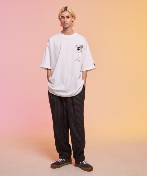 「rehacer」 半袖Tシャツ LARGE ブラック メンズ_画像6