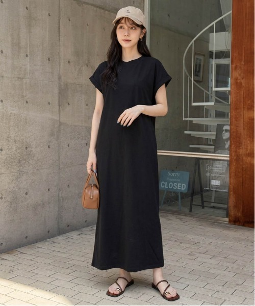 La-gemme（ラジェム） ワンピース 夏 半袖 ロングTシャツワンピース