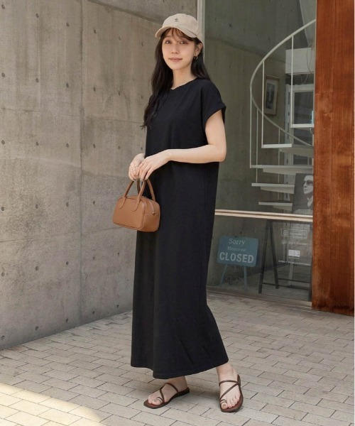 La-gemme（ラジェム） ワンピース 夏 半袖 ロングTシャツワンピース