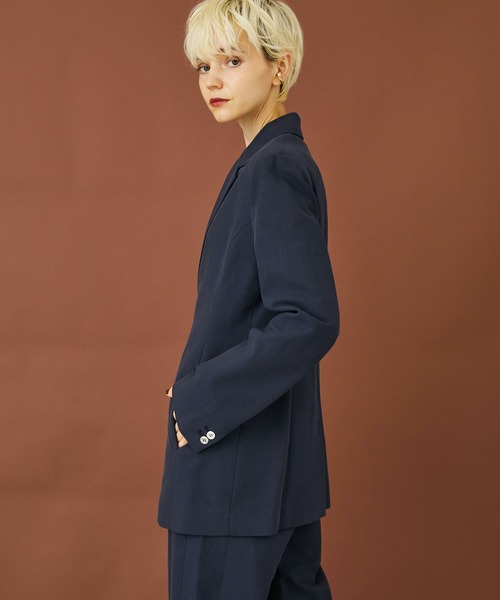 【THE AD+】 ベルテッドブレザー　ジャケット m.f.editorial ジャケット テーラードジャケット 「フォル