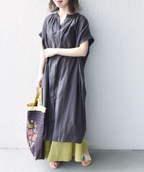 ワンピース シャツワンピース Ships Any シルク ギャザー ロング シャツワンピース ウォッシャブル Zozotown Paypayモール店 通販 Paypayモール