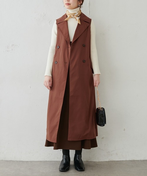 natural couture コート トレンチコート トレンチベスト : ZOZOTOWN