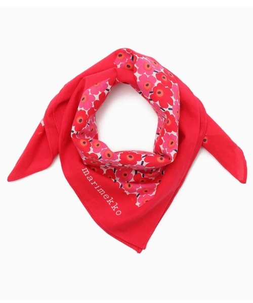 最終値引き！★marimekko ★ マリメッコ　ストール　アイボリー×ピンク 最終値引き！marimekko マリメッコ ストール アイボリー×ピンク