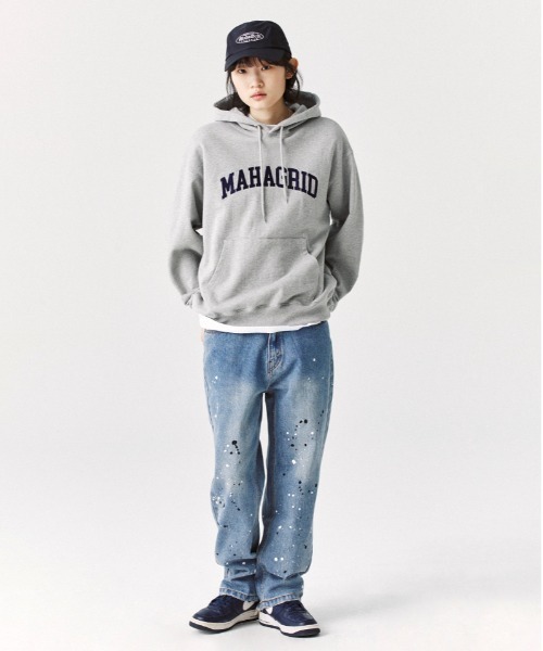 スウェット 【mahagrid】ARC LOGO HALF ZIP SWEATSHIRT / マハグリッド アーチ ロゴ ハーフジップ スウェットシャ|ZOZOTOWN PayPayモール店|09