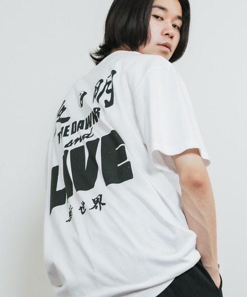 LOGOS トップス クルーネックトレーナー 胸ポケット付き ロゴ