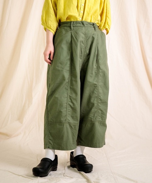 Brocante★ブロカント　ベージュ　コットンヘンプパンツ　サイズ2 Brocante パンツ 「Brocante / ブロカント」 綿麻サージ トヌ―パンツ