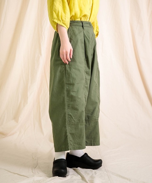 【新品】ブロカントパンツ 100% サイズ2 Brocante パンツ 「Brocante / ブロカント」 綿麻サージ トヌ―パンツ