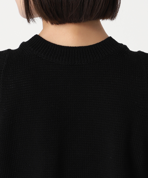 plage プラージュ✨Italian Yarn タンク　ブラック　ノースリーブ plage プラージュ✨Italian Yarn タンク ブラック ノースリーブ