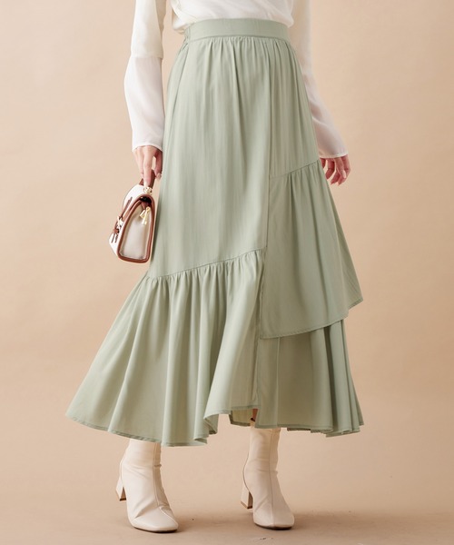 Boho ローコットン　アシメ　スカート　カディコットン　　最終値下げ OZZON JAPAN / Spring Rose Carol アシメスカート