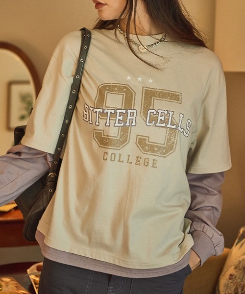 tシャツ BITTER CELLS／LAYERED長袖シャツ 2982358 レディース