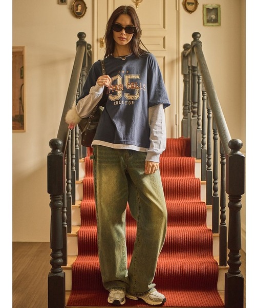 tシャツ BITTER CELLS／LAYERED長袖シャツ 2982358 レディース BITTER CELLS tシャツ CELLS／LAYERED長袖シャツ 2982358