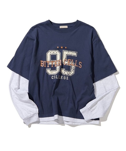 tシャツ BITTER CELLS／LAYERED長袖シャツ 2982358 レディース BITTER CELLS tシャツ CELLS／LAYERED長袖シャツ 2982358