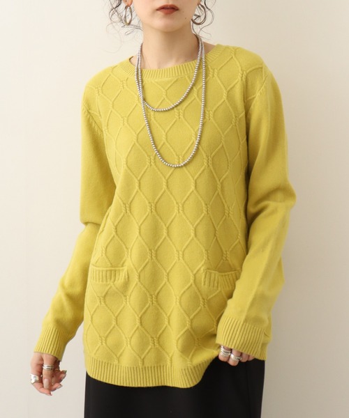 ニット セーター chiaro ジャガードニット レディース chiaro ニット セーター ジャガードニット レディース
