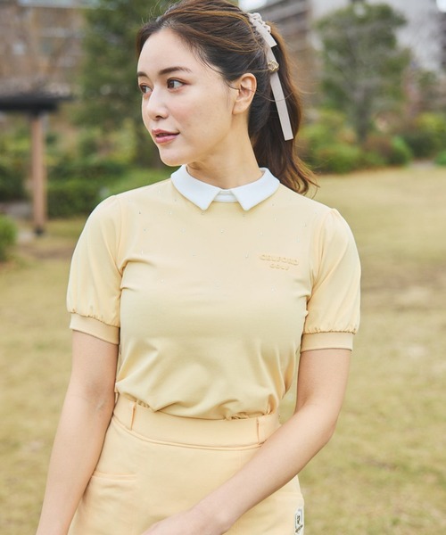 CELFORD（セルフォード） tシャツ 半袖 「CELFORDGOLF」衿付きライン