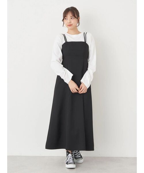 earth music&ecology ワンピース ダブルストラップキャミ
