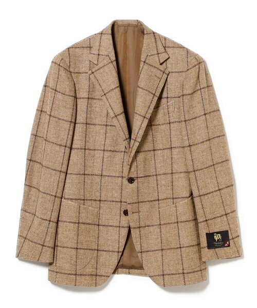 ジャケット テーラードジャケット MALLALIEUS ウール ウインドウペーン  