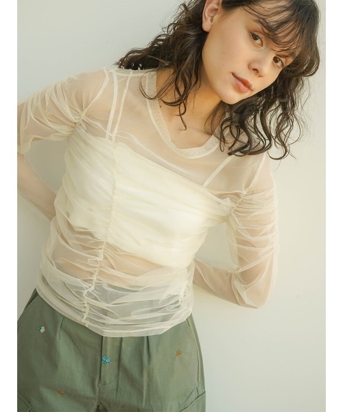 Tulle bustier set tops レディース
