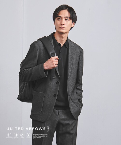 カジュアルスーツ テック デニム シングル 2ボタン ジャケット COZY 