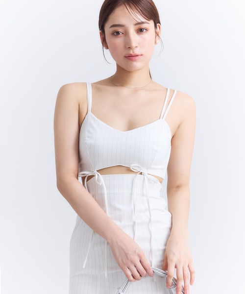 eimy istoire ワンピース ストリングデザインキャミワンピース