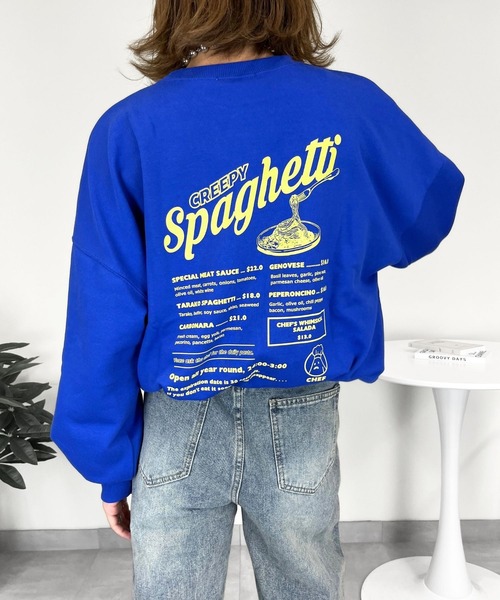 スウェット 「sevens」スパゲッティおばけスウェット レディース