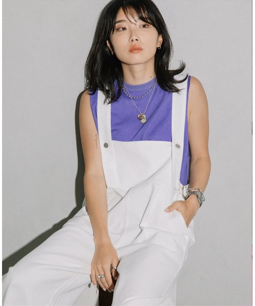 タンクトップ ノースリーブ pigment tank top レディース