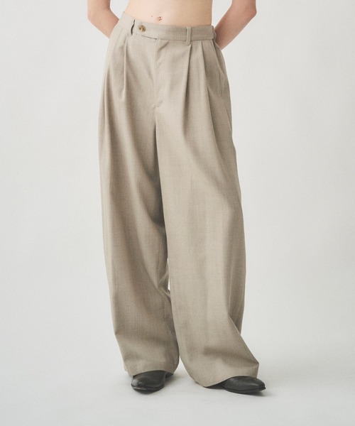 パンツ 2TUCK WIDE EASY PANTS 2TUCK WIDE EASY PANTS – JUHA