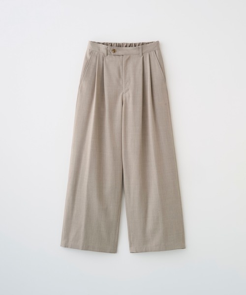 Juha（ユハ） ワイドパンツ スラックス 2TUCK WIDE EASY PANTS メンズ