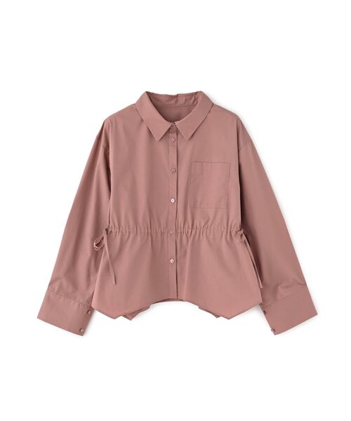 tシャツ アシメヘムウエストリボンシャツ「低身長・小柄女性」 レディース tシャツ アシメヘムウエストリボンシャツ「低身長・小柄女性