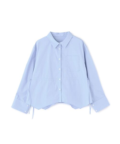 tシャツ アシメヘムウエストリボンシャツ「低身長・小柄女性」 レディース tシャツ アシメヘムウエストリボンシャツ「低身長・小柄女性