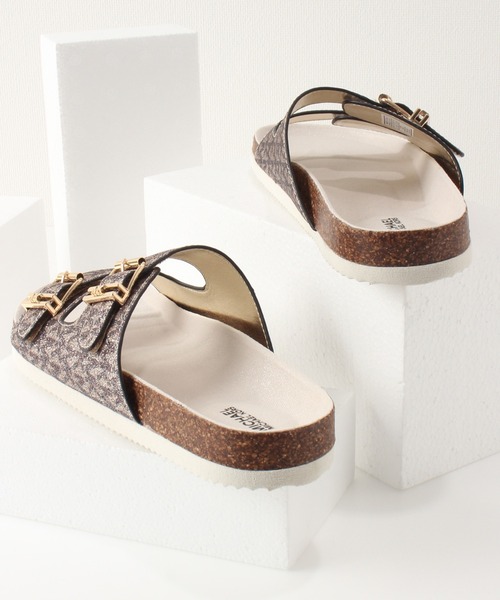 MICHAEL KORS ブラウン サンダル Michael Kors コンフォートサンダル ブラウン - メルカリ