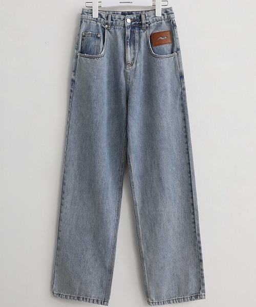 MASONPRINCE」 ダメージ加工デニムパンツ X-LARGE ライトブルー メンズ 