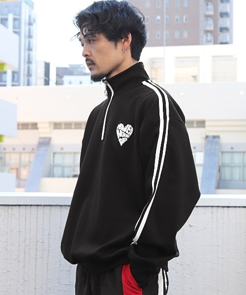 LUXSTYLE（ラグスタイル） トレーナー スウェット 裏起毛ハートロゴ