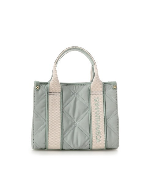 サマンサベガ Samantha Vega ハンドバッグ ショルダーバッグ ロゴテープキルティングハンドバッグ ミニ 2way  ブランド 正規品 新品 ギフト プレゼント 人気 おすすめ 誕生日 記念日 クリスマス 送料無料 ラッピング無料 Samantha Vega（サマンサベガ） ショルダーバッグ バッグ ロゴテープ